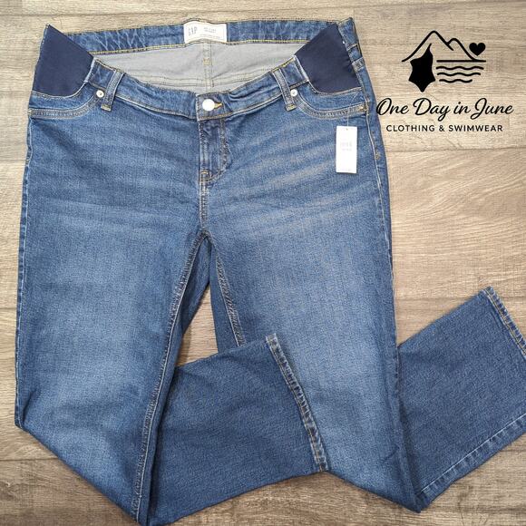 Gap Maternity Straight Leg Jeans Size 10 - Picture 1 of 6